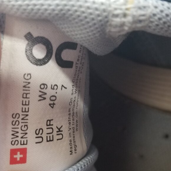 On Cloud Women's Running Training Blue Shoes Sz 9 - Picture 7 of 9